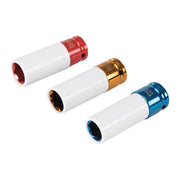 Silverline Impact Alloy Wheel Nut Socket Set 3pce 1/2" / 17, 19 & 21mm Silverline - Dynamic Drive