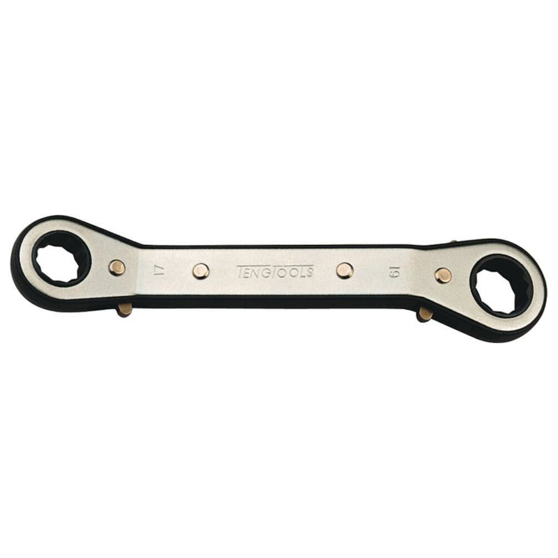 Teng Tools Ratcheting Offset Ring Spanner Metric 7 x 9mm Teng Tools - Dynamic Drive