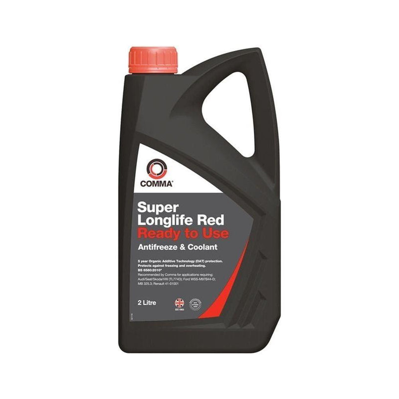 Comma Super Longlife Antifreeze & Coolant - Ready To Use - 2 Litre Comma  - Dynamic Drive