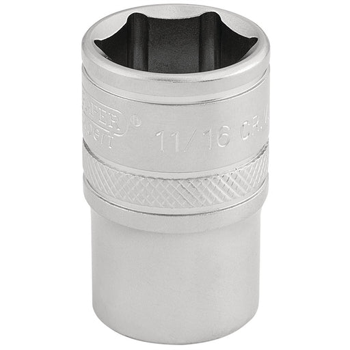 Draper 6 Point Imperial Socket, 1/2" Sq. Dr., 11/16" 16630 Draper - Dynamic Drive