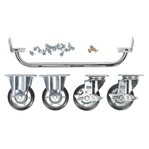 Sealey Industrial Handle & Wheel Kit for 565mm Cabinets API565KIT Sealey - Dynamic Drive