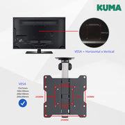 Kuma Flip Down Tv Bracket BKUMBRK156 Kuma - Dynamic Drive