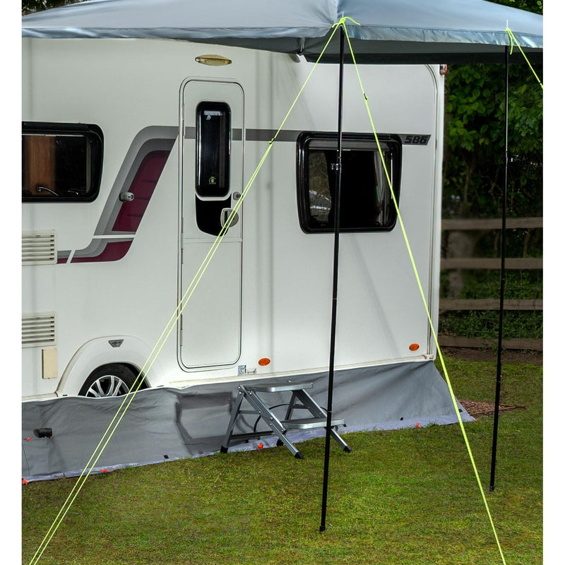 Maypole Foldable Steel Double Caravan Step Folding Portable Campervan Maypole - Dynamic Drive