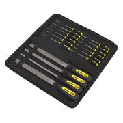 Sealey File Set 16pc Engineer's & Needle S05781 Sealey - Dynamic Drive