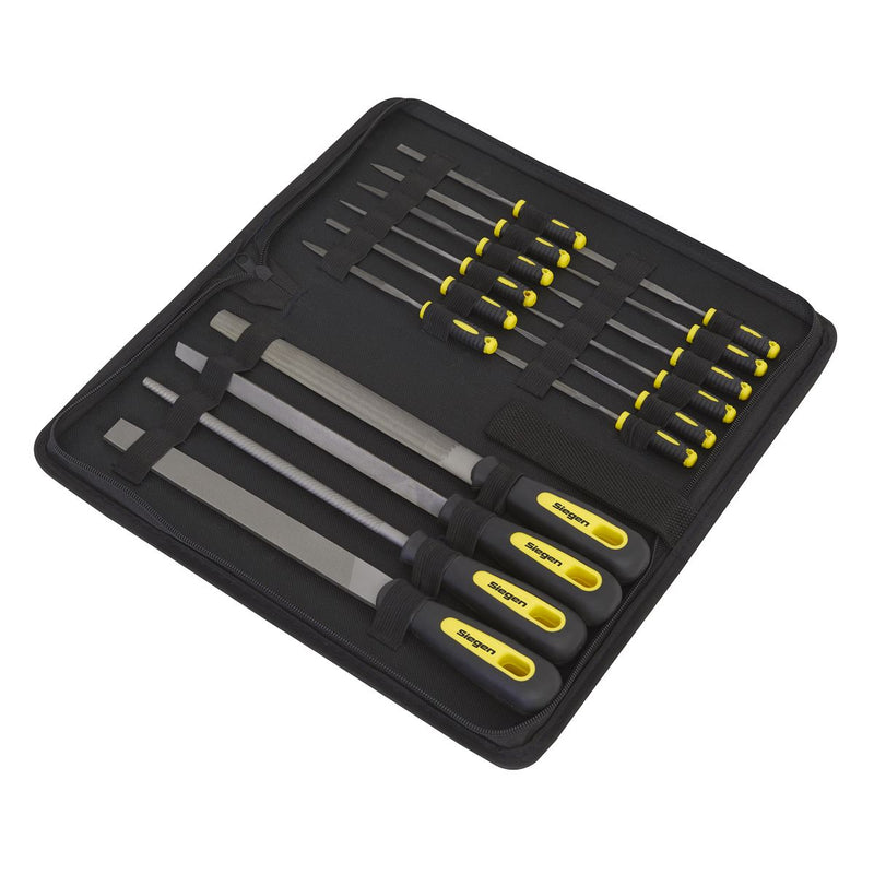 Sealey File Set 16pc Engineer's & Needle S05781 Sealey - Dynamic Drive