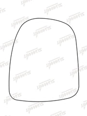 Summit Non-Heated Base Plate With Commercial Mirror Glass fits Vauxhall Vivaro LHS Summit - Dynamic Drive