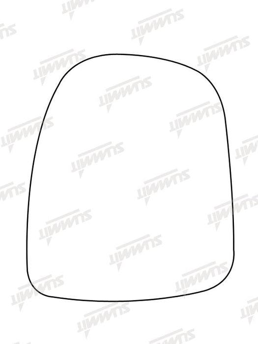 Summit Non-Heated Base Plate With Commercial Mirror Glass fits Vauxhall Vivaro LHS Summit - Dynamic Drive