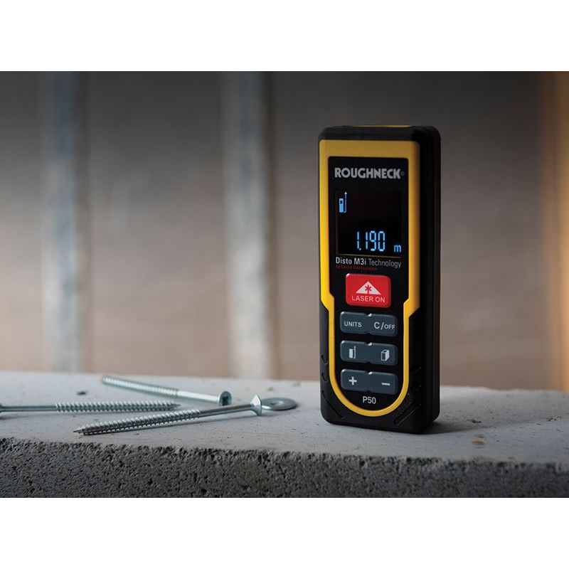 Roughneck P50 Laser Distance Measure 50m Roughneck - Dynamic Drive