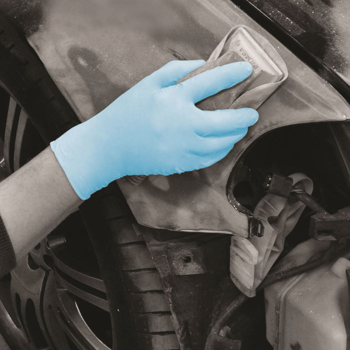 10x Bodyguards GL895 Powder Free Blue Nitrile Disposable Gloves Large Box of 100 Bodyguard - Dynamic Drive