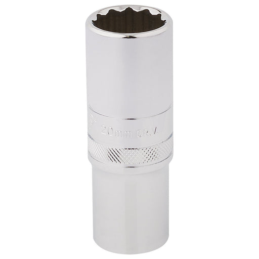 Draper HI-TORQ 12 Point Deep Socket, 1/2" Sq. Dr., 20mm 33787 Draper - Dynamic Drive