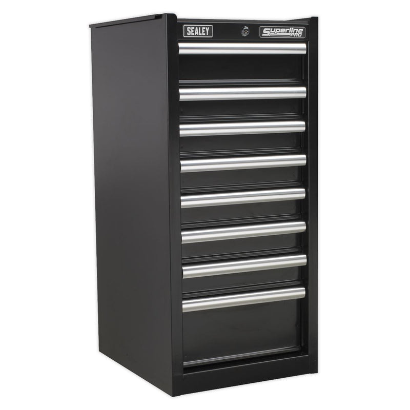 Sealey Hang-On Chest 8 Drawer with Ball-Bearing Slides Black AP33589B Sealey - Dynamic Drive