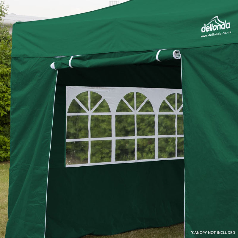 Dellonda Premium Fabric Side Panels - Dark Green Dellonda  - Dynamic Drive