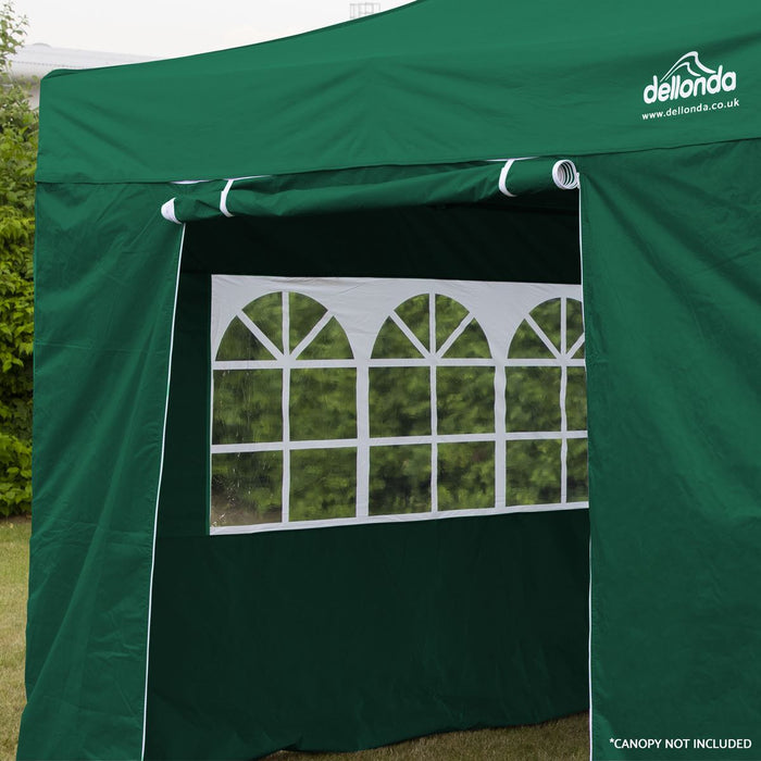 Dellonda Premium Fabric Side Panels - Dark Green Dellonda  - Dynamic Drive