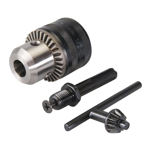 Silverline Keyed Chuck, Key & SDS Plus Adaptor Kit 3pce 13mm - 1/2" 20UNF Silverline - Dynamic Drive