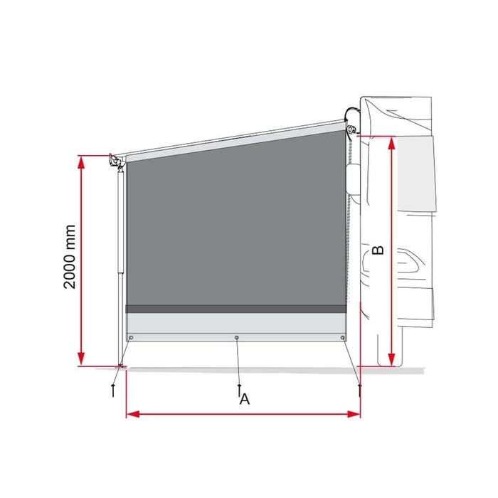 Fiamma Side Block 3/4 Length Caravanstore (08836-01-) Fiamma - Dynamic Drive