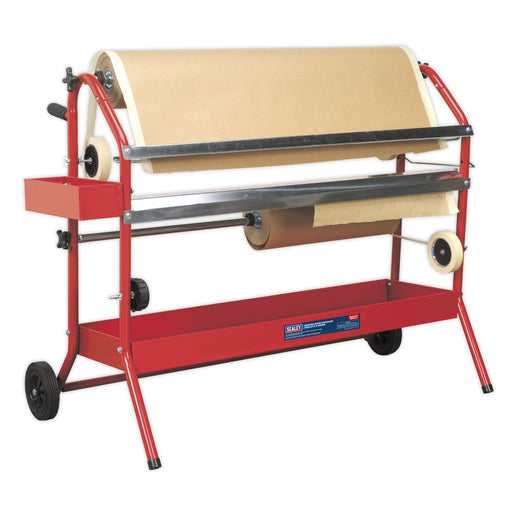 Sealey Masking Paper Dispenser 2 x 900mm Trolley MK67 Sealey - Dynamic Drive
