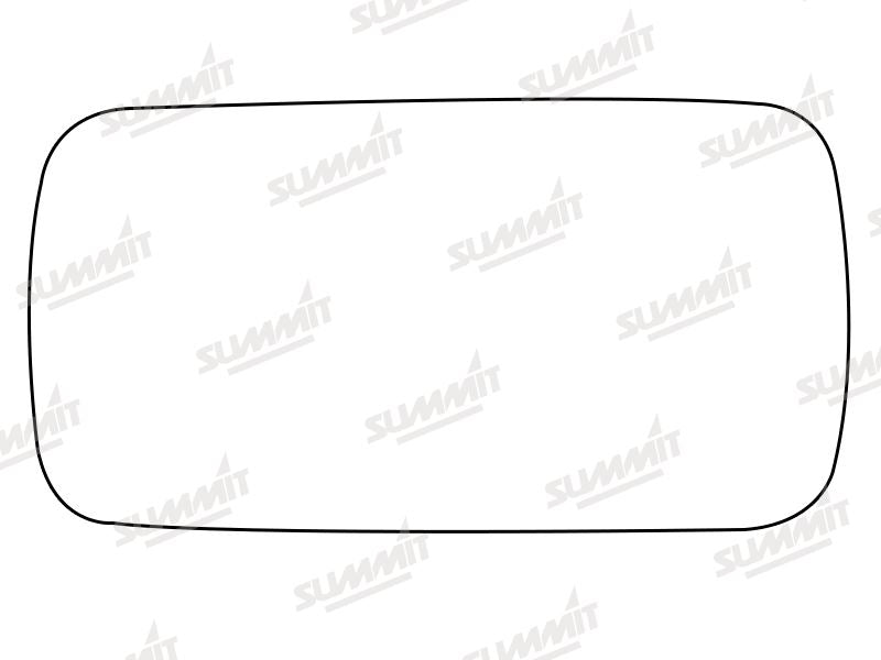 Summit Stick-On Anti Dazzle Mirror Glass fits Alfa 145 146 RHS Summit - Dynamic Drive
