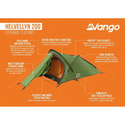 Vango Helvellyn 200 Tent Pamir Green Vango - Dynamic Drive