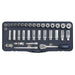 Sealey Premier 34pc 3/8" Drive Lock On Socket Set 6-24mm Ratchet Handle Sealey  - Dynamic Drive