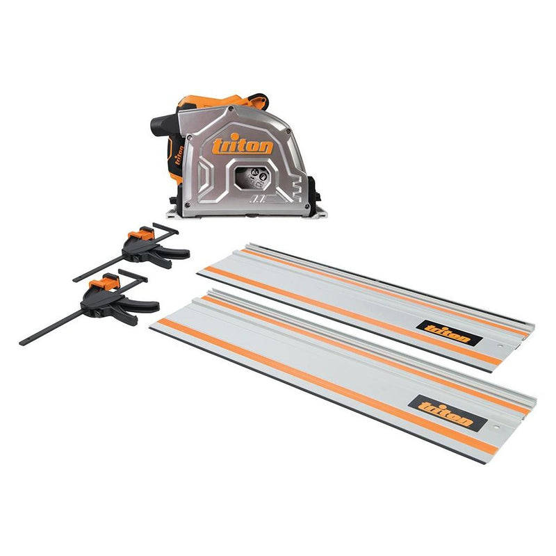 Triton 1400W Track Saw Kit 185mm 4pce TTS185KIT Triton - Dynamic Drive