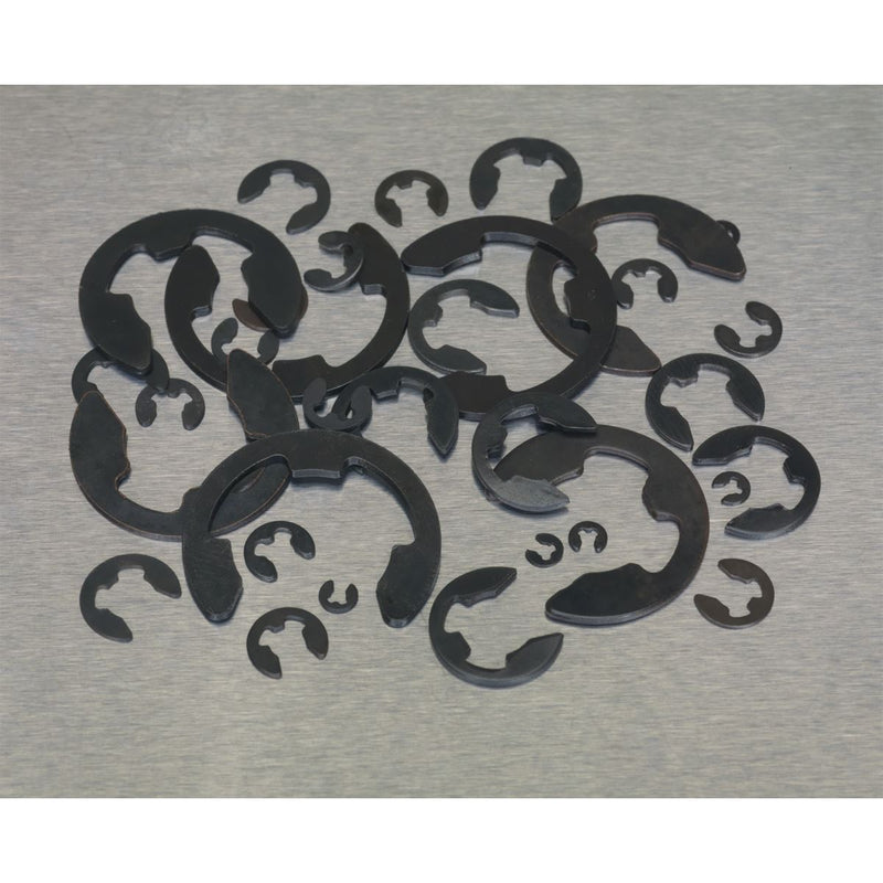 Sealey E-Clip Retainer Assortment 800pc Metric AB012ER Sealey - Dynamic Drive