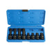 Laser Impact Tamperproof Spline Socket Bit Set 1/2"D 8pc 5273 Laser - Dynamic Drive
