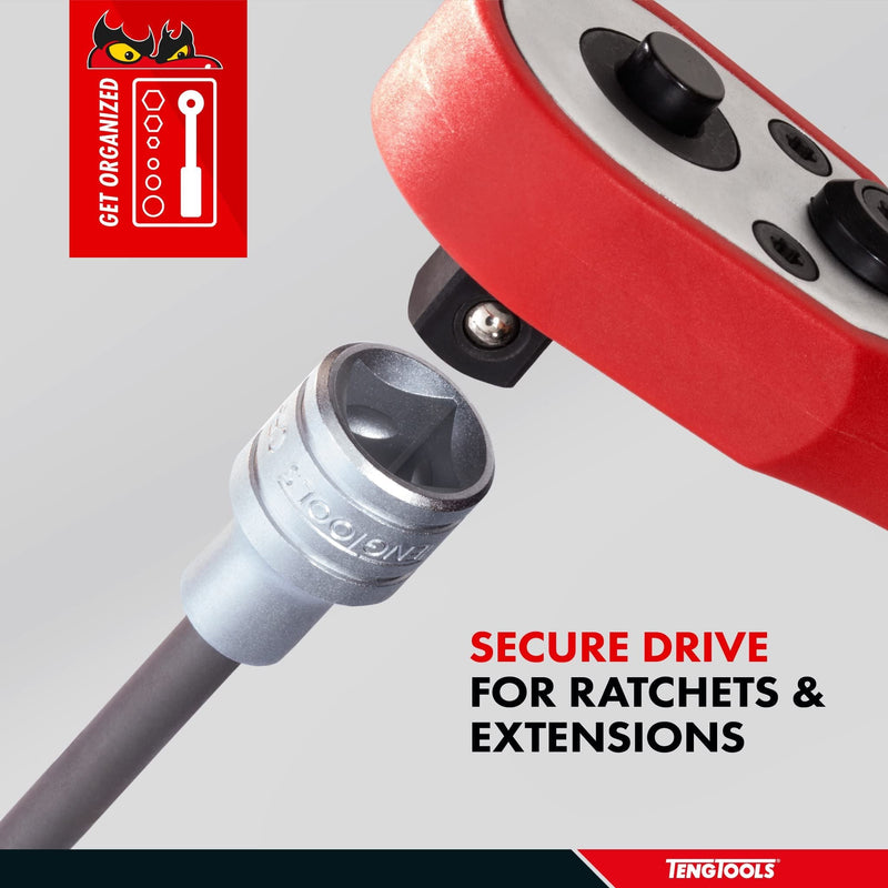 Teng Tools 1/2" Long Ribe?? Bit Socket 09 Teng Tools - Dynamic Drive