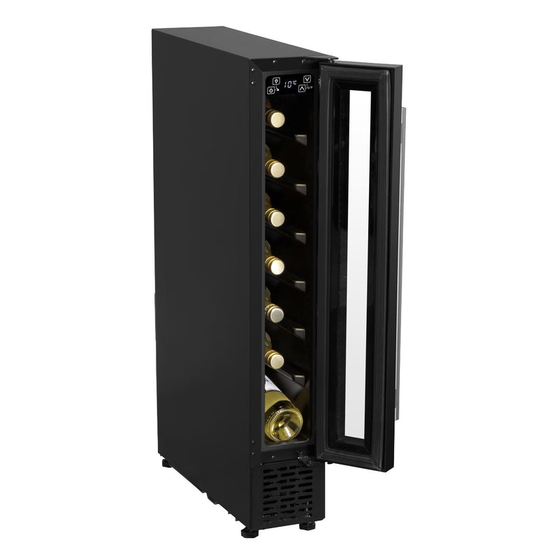 Baridi Extra-Slim 7 Bottle Wine Fridge & Cooler 15cm - Black DH76 Baridi - Dynamic Drive