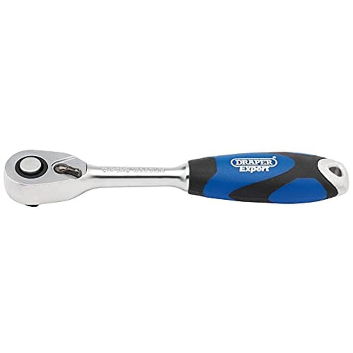 Draper Soft Grip Reversible Ratchet, 1/4" Sq. Dr., 72 Tooth 26502 Draper - Dynamic Drive