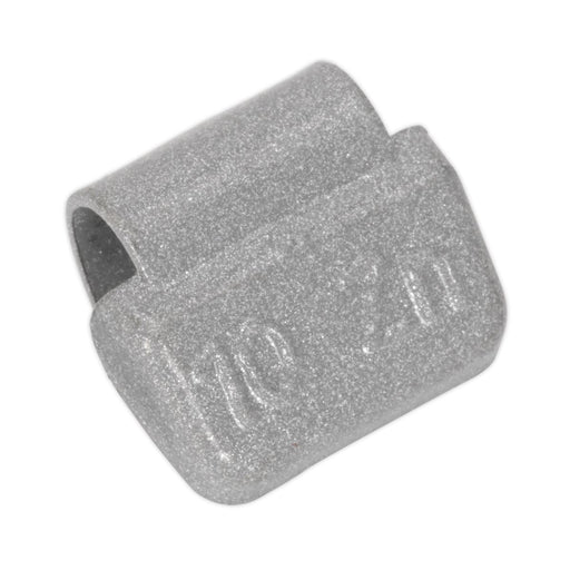 Sealey Wheel Weight 10g Hammer-On Plastic Coated Zinc for Alloy Wheels Pack of 1 Sealey - Dynamic Drive