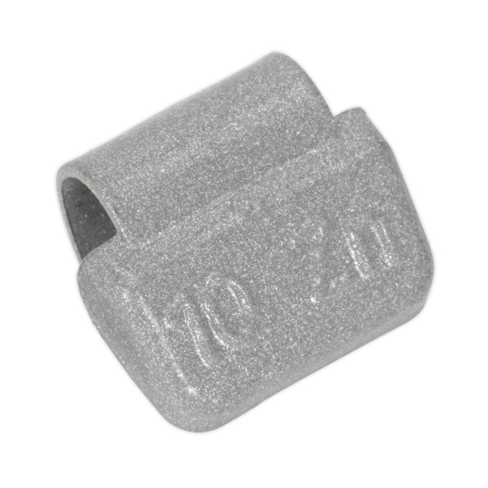 Sealey Wheel Weight 10g Hammer-On Plastic Coated Zinc for Alloy Wheels Pack of 1 Sealey - Dynamic Drive