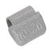 Sealey Wheel Weight 10g Hammer-On Plastic Coated Zinc for Alloy Wheels Pack of 1 Sealey - Dynamic Drive