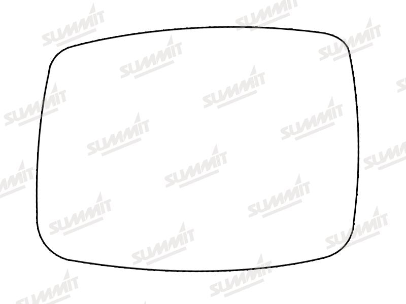 Summit Stick-On Standard Mirror Glass fits Nissan X-Trail 01 on LHS Summit - Dynamic Drive