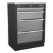 Sealey Superline Pro 2.0m Storage System Wood Worktop APMSSTACK07W Sealey - Dynamic Drive