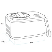 Baridi Automatic Churning Ice Cream Machine 1.5L - Black DH240 Baridi - Dynamic Drive
