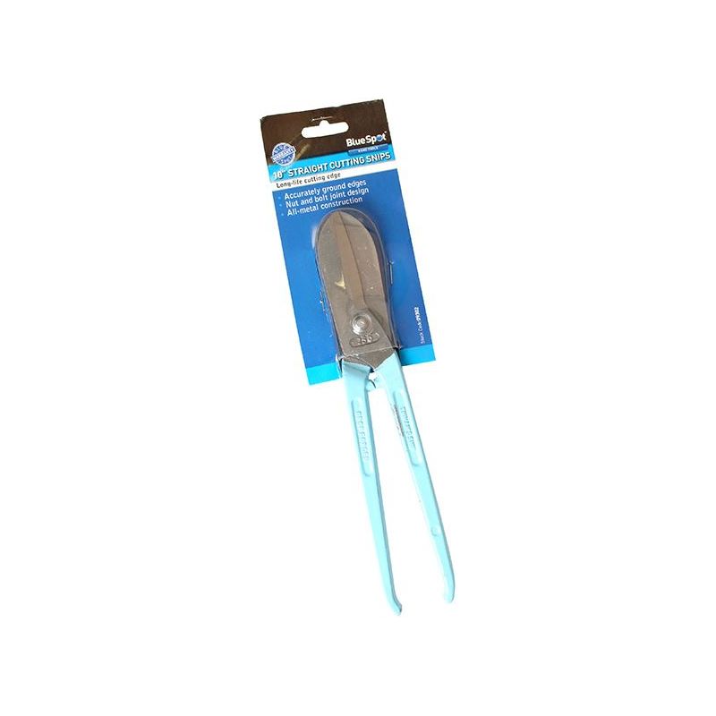 Bluespot Tools Straight Cut Tin Snips 250mm (10in) BlueSpot Tools - Dynamic Drive