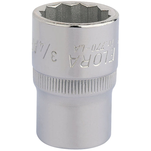 Draper Elora Bi-Hexagon Socket, 1/2" Sq. Dr., 3/4" 24418 Draper - Dynamic Drive