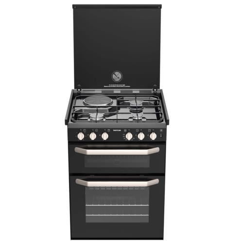 Thetford K1520 Dual Fuel Cooker 3 Gas Burners 1 Electric Hotplate w/ Grill, 12 Volt IGN & Lid Shut-Off (SCK42199-SP) Thetford - Dynamic Drive