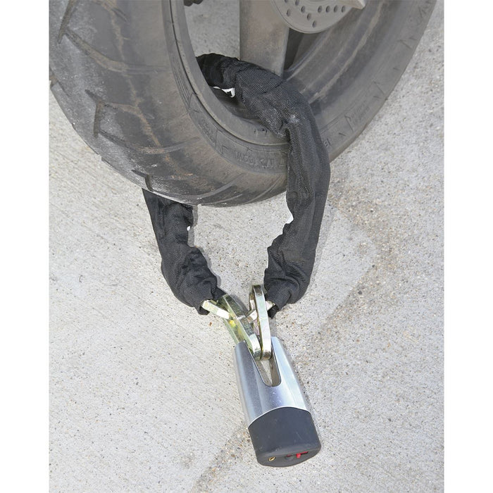 Sealey Motorcycle Chain & Disc Lock 10.5 x 10.5 x 900mm 4* ART Approved CLA109DL Sealey - Dynamic Drive