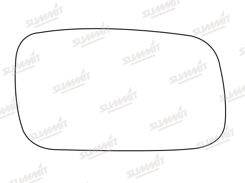 Summit Stick-On Commercial Mirror Glass fits VW Caddy to 03 Flat RHS Summit - Dynamic Drive