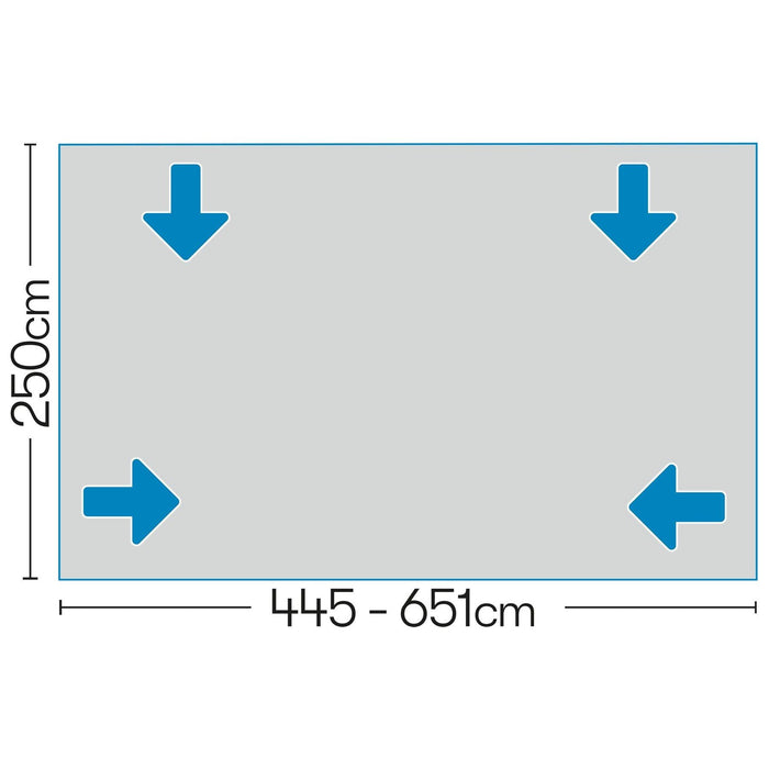 Pluto 2 Air Full Awning (1086 - 1121 Size 12 : XXL) 12020371200002 Quest - Dynamic Drive