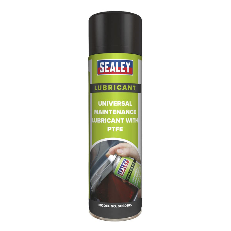 Sealey Universal Maintenance Lubricant with PTFE 500ml SCS010S Sealey - Dynamic Drive