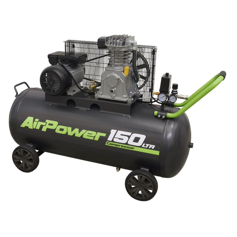 Sealey Air Compressor 150L Belt Drive 3hp SAC15030B Sealey - Dynamic Drive