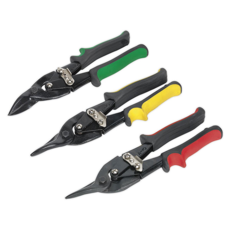Sealey Aviation Tin Snips Set 3pc AK6907 Sealey - Dynamic Drive