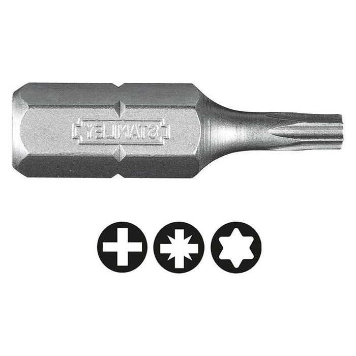 Stanley® Hand Tools TORX Insert Bits TX20 x 25mm (Pack 3) STANLEY® Hand Tools - Dynamic Drive