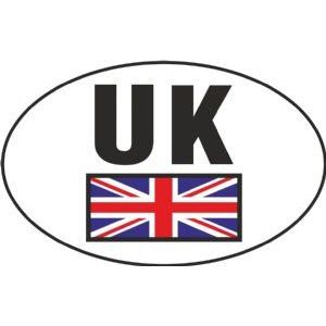 W4 Uk Small Sticker Oval 101Mm X 64Mm 37192 W4 - Dynamic Drive