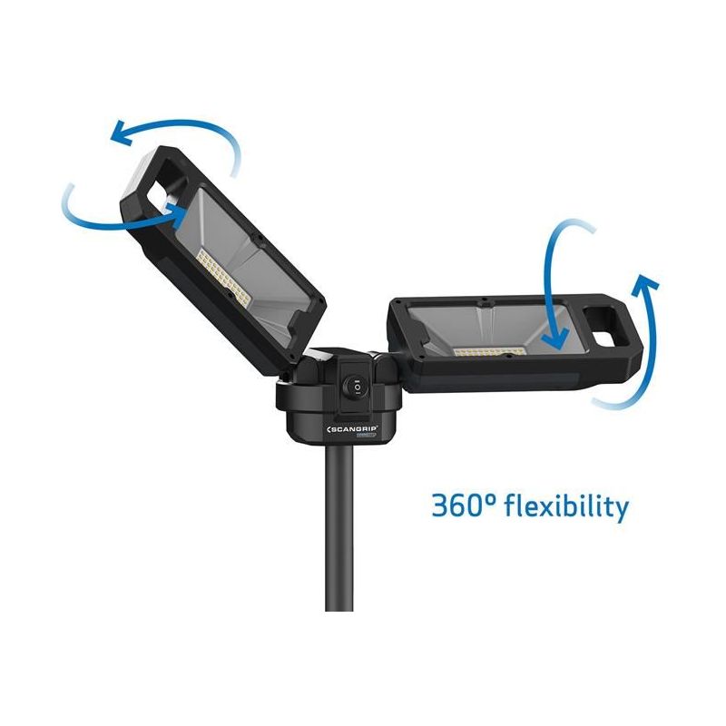 Scangrip® TOWER 5 CONNECT Floodlight with Milwaukee CONNECT 18V Bare Unit SCANGRIP® - Dynamic Drive