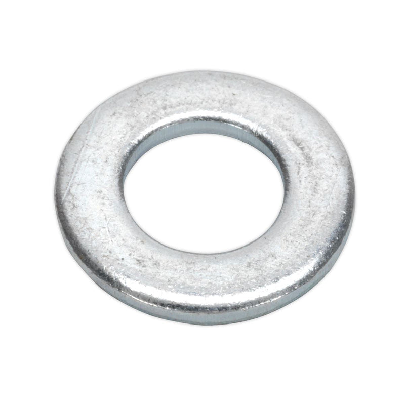 Sealey Flat Washer DIN 125 M10 x 21mm Form A Zinc Pack of 100 FWA1021 Sealey - Dynamic Drive