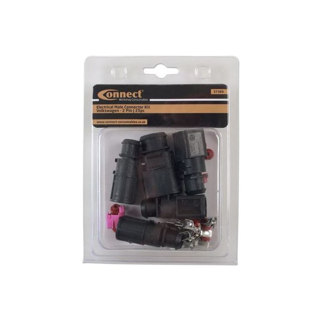 Tool Connection for VW Electrical Male Connector 4.8mm 2 Pin Kit 25pc 37389 Tool Connection - Dynamic Drive