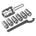 Sealey Mill Chuck Set MT2-M10 3-10mm SM2503MCSET Sealey  - Dynamic Drive